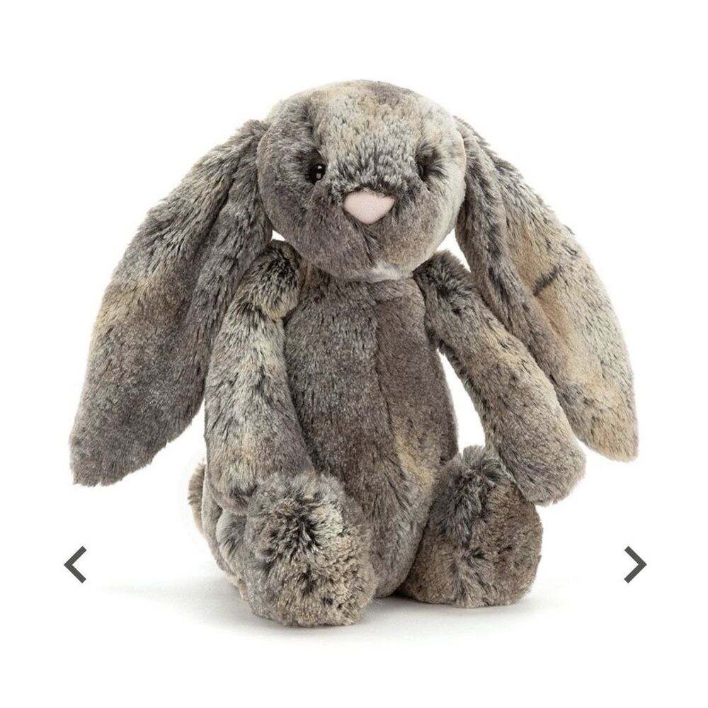 Jellycat Bashful Woodland Bunny Brown Grey Stuffed Animal Plush